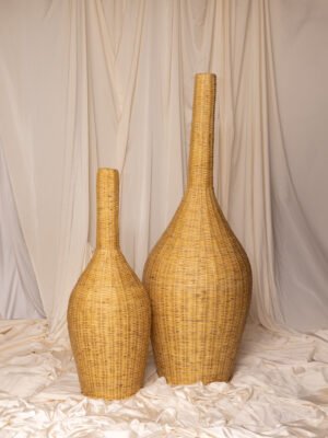 KORA - Decorative Basket Vase Set